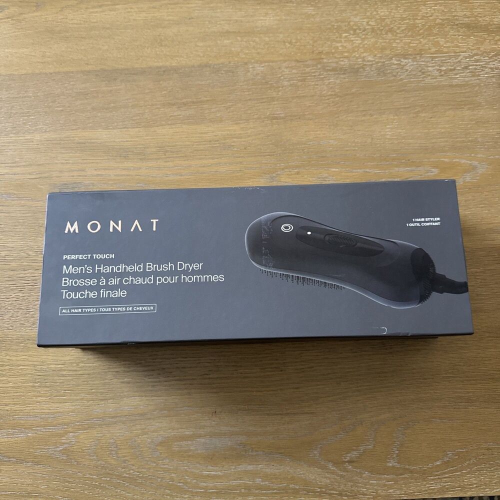 MONAT Perfect Touch Men's Handheld Brush Dryer - New Open Box No Seal Hairdryer